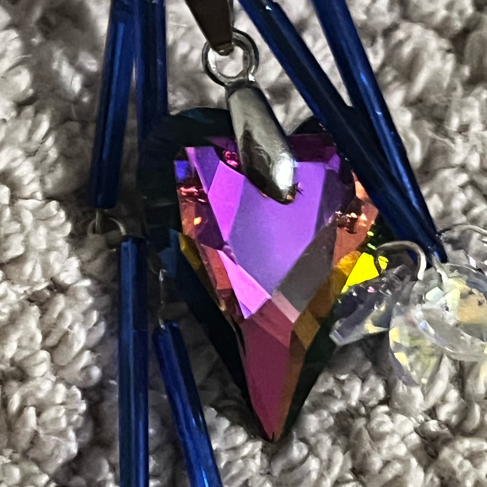 Purse fob glass beads and tubes